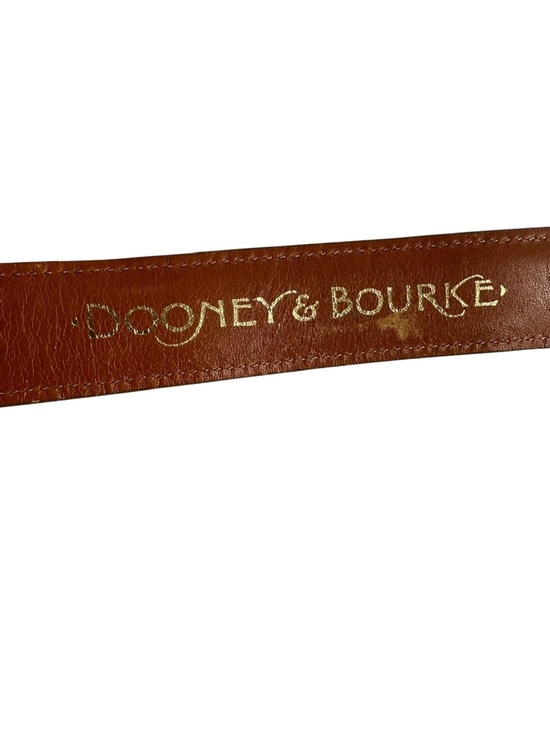 Vintage Dooney & Bourke All-Weather Tan Pebbled Leather Unisex Dress Belt 30-32 main image 6